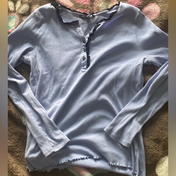 Hilfiger Lilac Ribbed Long Sleeve💜 - Picture 1 of 4